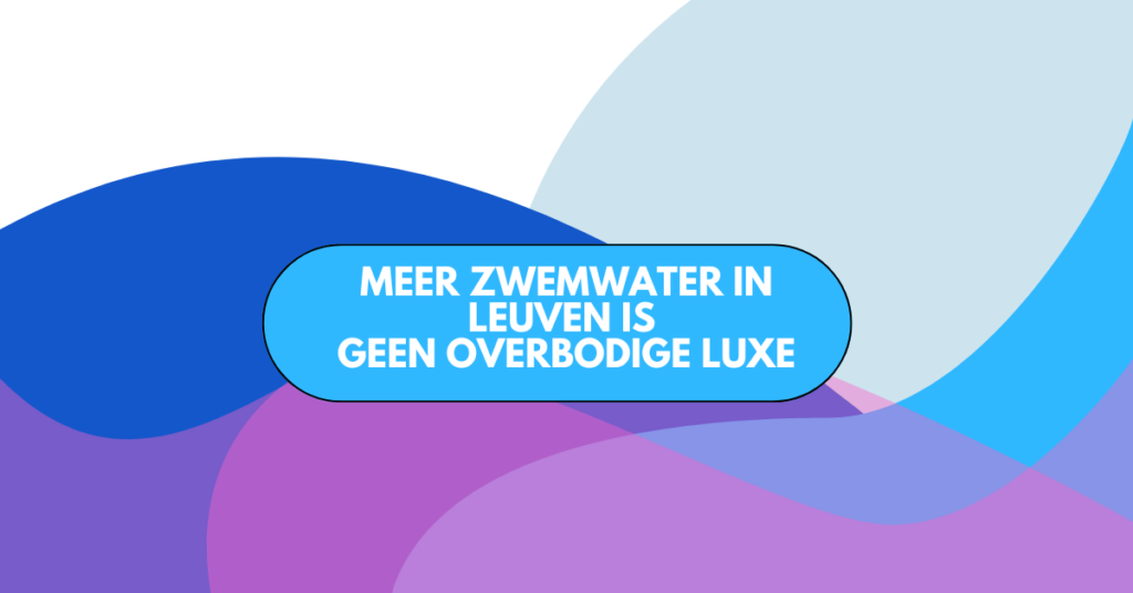 Meer zwemwater in Leuven geen overbodige luxe